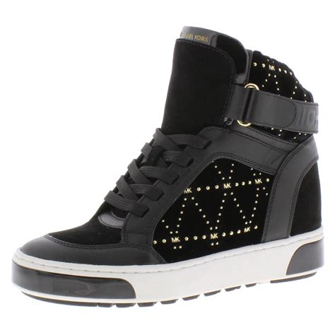 michael kors high top sneakers black